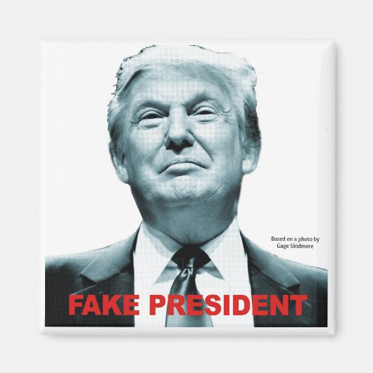 Aimant Le faux président (Trump) (Devant)