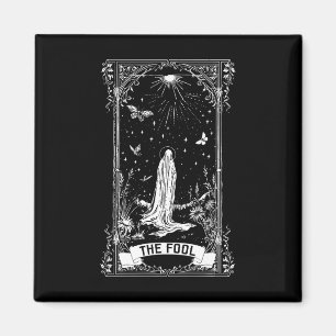 Aimant Le Fool Ghost Cottagecore Tarot Card Major Arcana