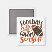 Aimant Le football est ma saison préférée (Recto/Verso)