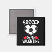 Aimant Le Football Est Mon Sport De Saint Valentin (Recto/Verso)