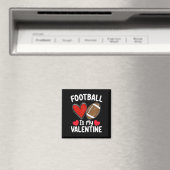 Aimant Le Football Est Mon Sport De Saint Valentin (In Situ (Lave-vaisselle))