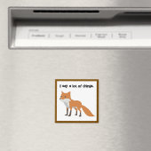 Aimant Le Fox Dit... Drôle Conception Cartoon Mème Intern (In Situ (Lave-vaisselle))