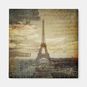 Aimant le Français scripts Tour Eiffel vintage moderne d