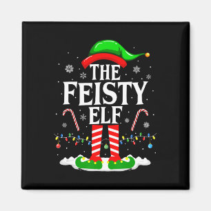 Aimant Le Frisme Elf Xmas Funny Matching Family Group Ch