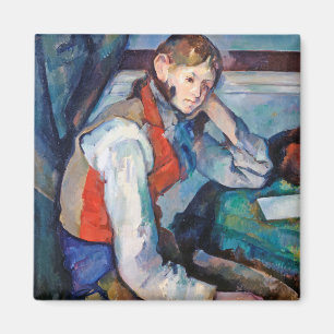 Aimant Le Garçon de la Veste Rouge, Cezanne