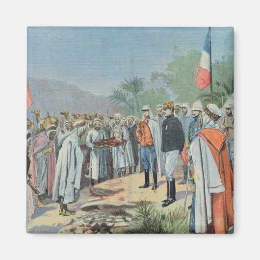 Aimant Le général Lyautey reçut la reddition de rebelles (Devant)