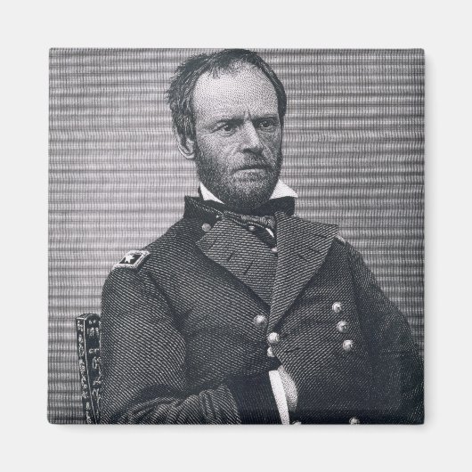 Aimant Le général William Tecumseh Sherman, gravé après u (Devant)