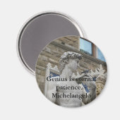 Aimant Le génie est la patience éternelle. - Citation Mic (Recto/Verso)