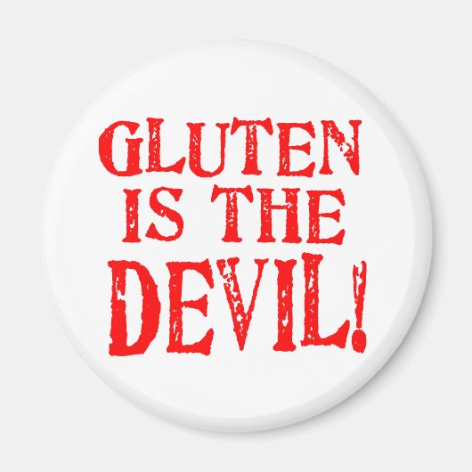 Aimant Le Gluten est le diable (Devant)
