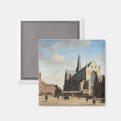 Aimant Le Grand Marché d'Haarlem (Recto/Verso)