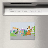 Aimant Le grand panier de pique-nique de Yogi Bear (In Situ (Lave-vaisselle))