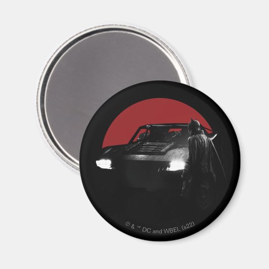 Aimant Le graphique Batman & Batmobile (Recto/Verso)