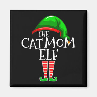 Aimant Le groupe de Noël de la famille assortie de l'elfe