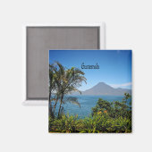 Aimant Le Guatemala, le magnifique paysage naturel (Recto/Verso)