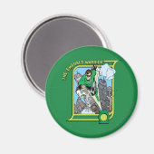 Aimant Le guerrier émeraude (Recto/Verso)