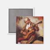 Aimant Le guitariste espagnol (par Pierre-August Renoir) (Recto/Verso)