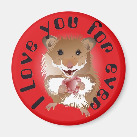 Aimant Le Hamster my little friend (Devant)