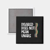 Aimant Le Handicap N'Est Pas Une Fierté Invalide Égale (Recto/Verso)