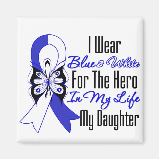 Aimant Le héros du ruban ALS dans ma vie Ma fille (Devant)