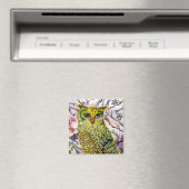 Aimant Le hibou jaune (In Situ (Lave-vaisselle))
