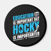 Aimant Le hockey amusant est important (Devant)