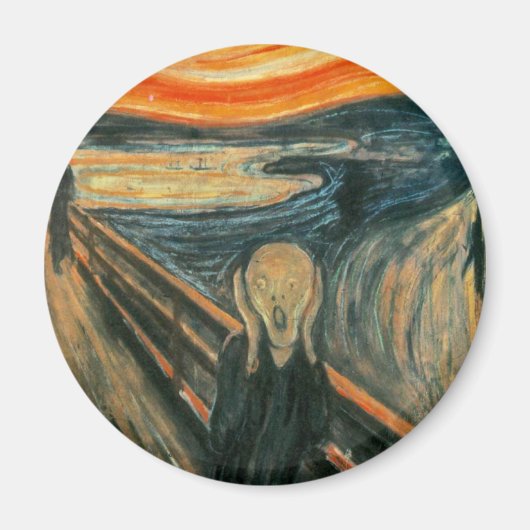 Aimant Le hurlement Munch Art Moderne Abstrait (Devant)