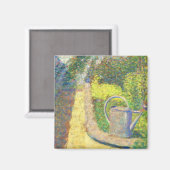 Aimant Le jardin de canettes d'eau de Georges Seurat (Recto/Verso)