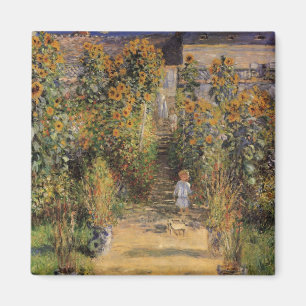 Aimant Le jardin de l'artiste à Vetheuil par Claude Monet