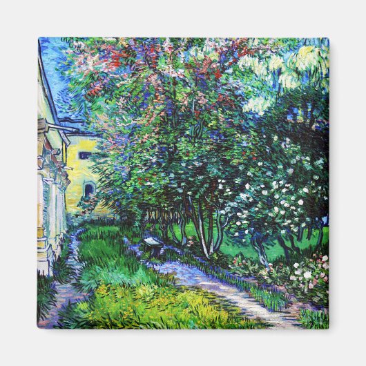 Aimant Le Jardin de l'Asile à Saint-Rémy, Van Gogh (Devant)