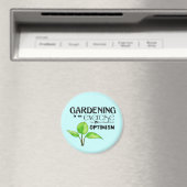Aimant Le jardinage est un exercice d'optimisme (In Situ (Lave-vaisselle))