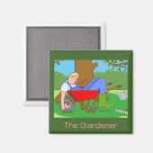Aimant Le jardinier (Recto/Verso)