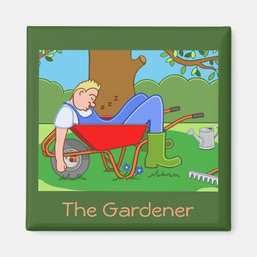 Aimant Le jardinier (Devant)