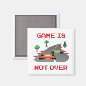 Aimant Le jeu n'est pas sur Pixelated Video Game (Recto/Verso)