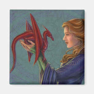 Aimant Le jeune dragon rouge