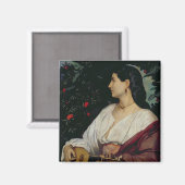 Aimant Le joueur de mandoline, 1865 (Recto/Verso)