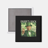 Aimant Le Jour de la Saint Patrick de retour de Paddy Luc (Recto/Verso)