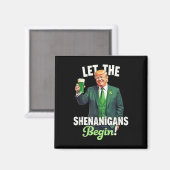 Aimant Le Jour de la Saint Patrick laisse les Shenanigans (Recto/Verso)
