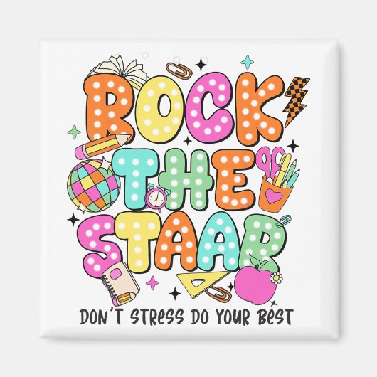 Aimant Le Jour de l'Epreuve Enseignant Motivation Test Da (Devant)