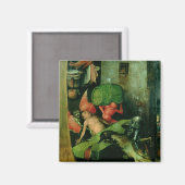 Aimant Le jugement Dernier : Détail du masque (Recto/Verso)