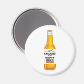 Aimant Le Kayak Est Mon Heureuse Heure (Recto/Verso)