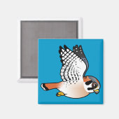 Aimant Le Kestrel américain en vol (Recto/Verso)