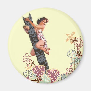 Aimant Le kitsch Bitsch : Vers le haut d'un arbre de Tiki