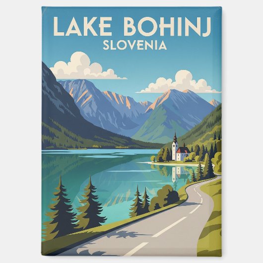 Aimant Le lac Bohinj Slovénie (Recto)