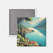 Aimant Le lac de Côme Bellagio Italie (Recto/Verso)