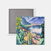 Aimant Le lac Léman par l'artiste Ilya Mashkov (Recto/Verso)