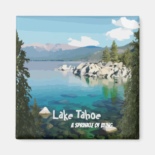 Aimant Le lac Tahoe Un parfum de bling California
