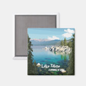 Aimant Le lac Tahoe Un parfum de bling California (Recto/Verso)