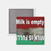 Aimant Le lait est plein et le lait est vide (Recto/Verso)