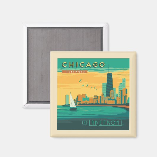 Aimant Le Lakefront | Chicago, Illinois (Recto/Verso)