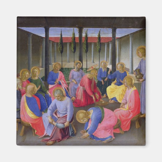 Aimant Le lavage des pieds, détail du panneau trois ou (Devant)